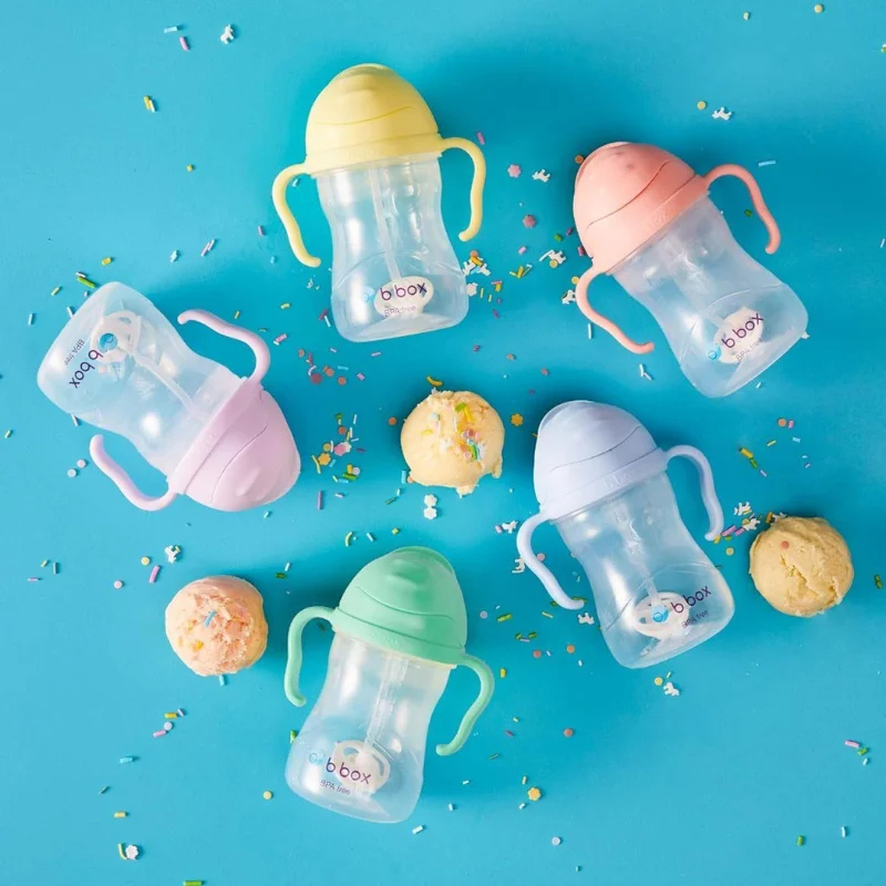 b.box Tasse d’Apprentissage avec Paille Pistachio 6+ Mois