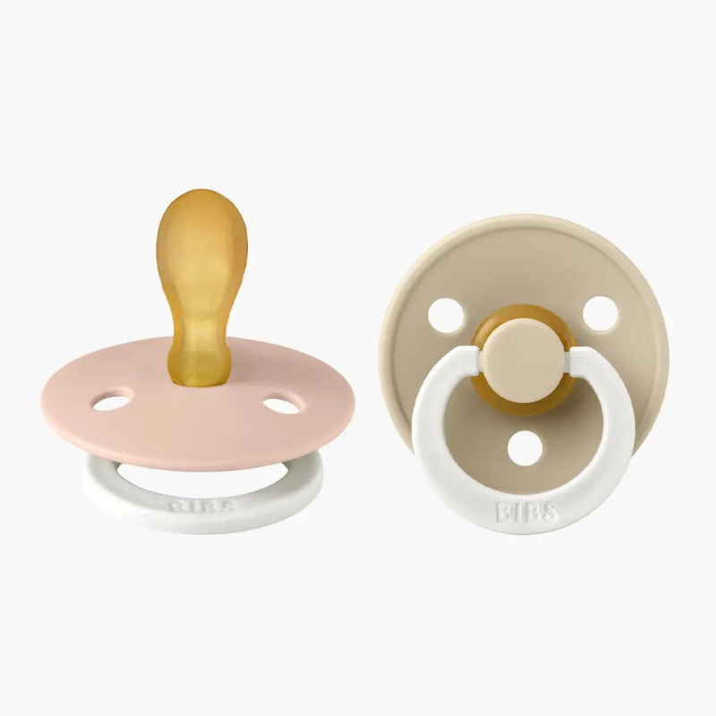 BIBS Lot de 2 Sucettes Symétriques - Blush/Vanilla - GLOW