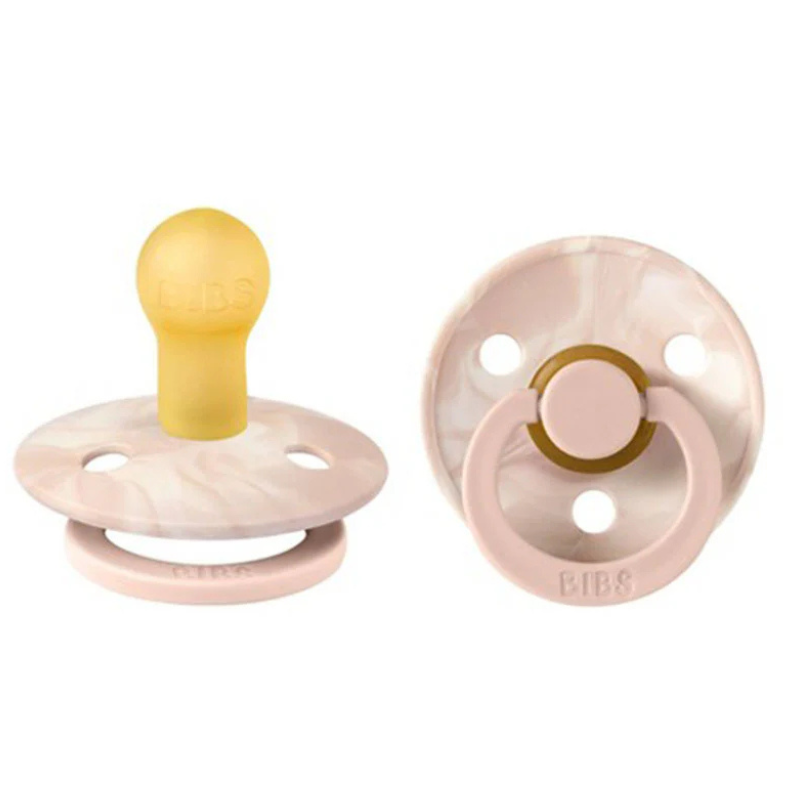 Lot de 2 Sucettes Bibs – Blush &amp; Ivoire