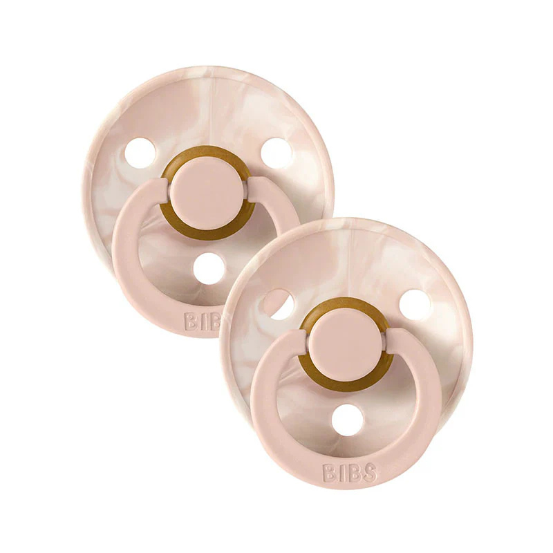 Lot de 2 Sucettes Bibs – Blush &amp; Ivoire