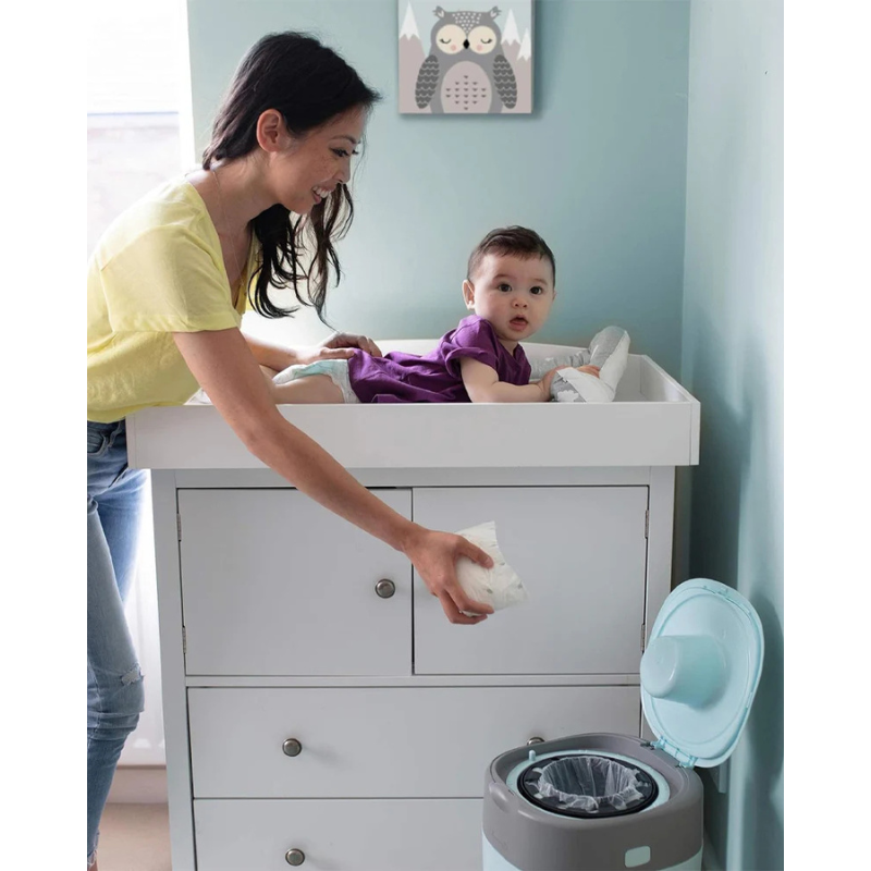 Tommee Tippee Poubelle à Couches Anti-Odeur Twist &amp; Click - Blanc