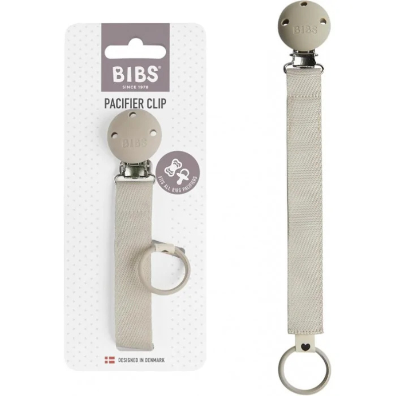 Bibs Attache-sucette Ruban - Sand
