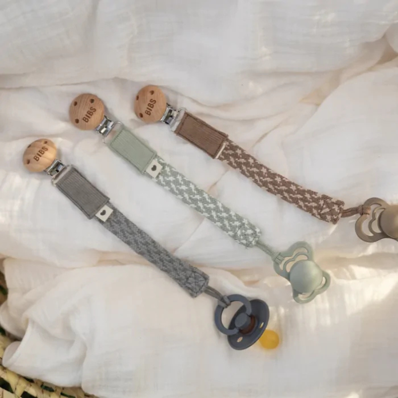 Attache-Sucette Ruban - Bleu Poudre - Bibs