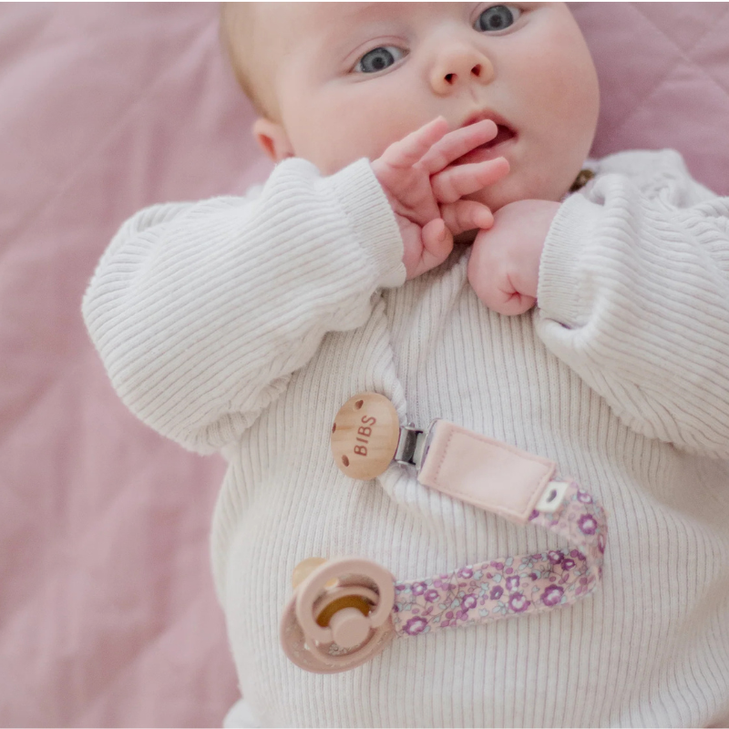 Attache-Sucette Ruban - Bleu Poudre - Bibs