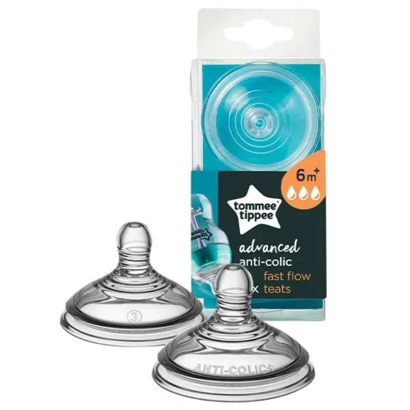 PACK DE 2 TETINES DEBIT RAPIDE – TOMMEE TIPPEE- 6 m+