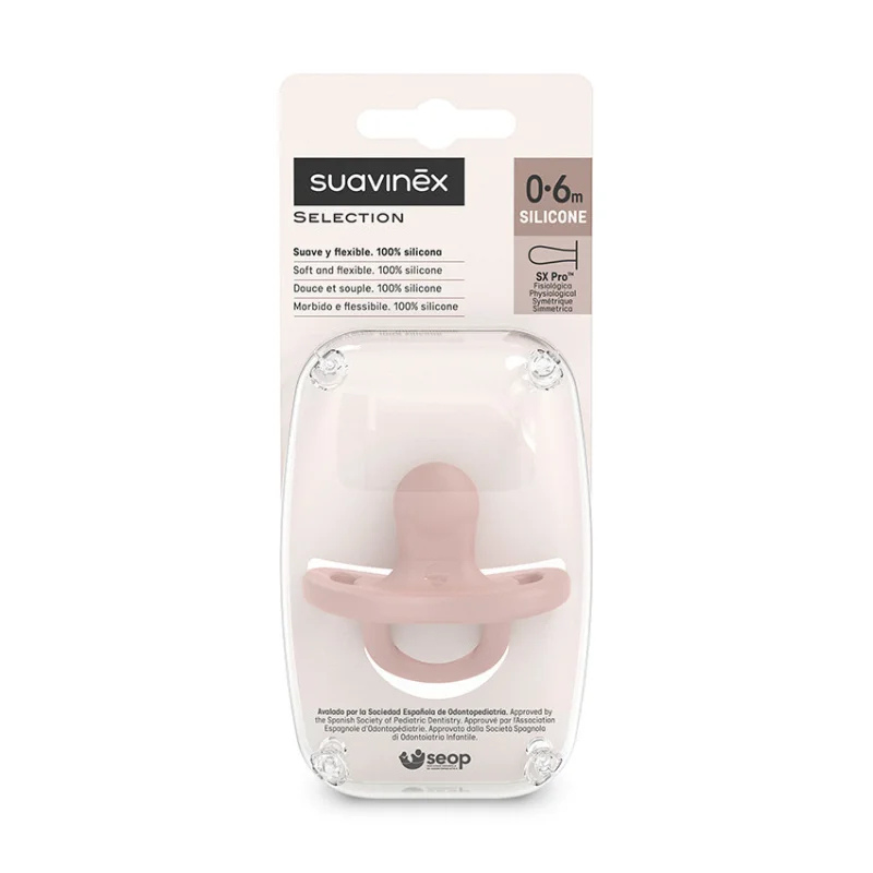 Suavinex Sucette Silicone réversible Rose