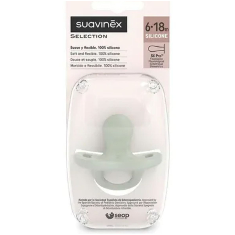 Suavinex Sucette Silicone réversible Mint