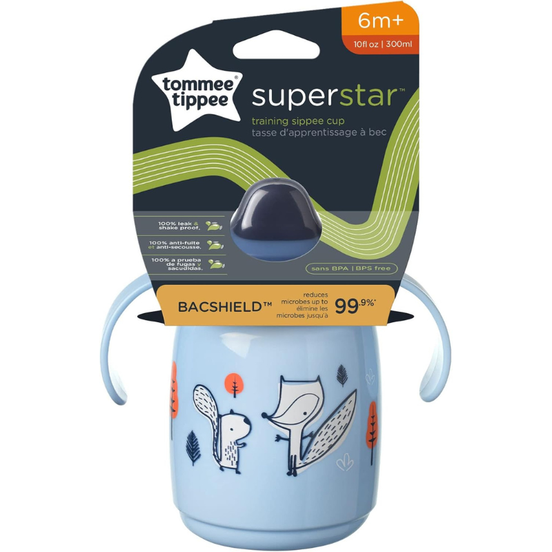 Tommee Tippee Tasse d&#039;Apprentissage Anti-Fuite 300ml 6M+ - Bleu