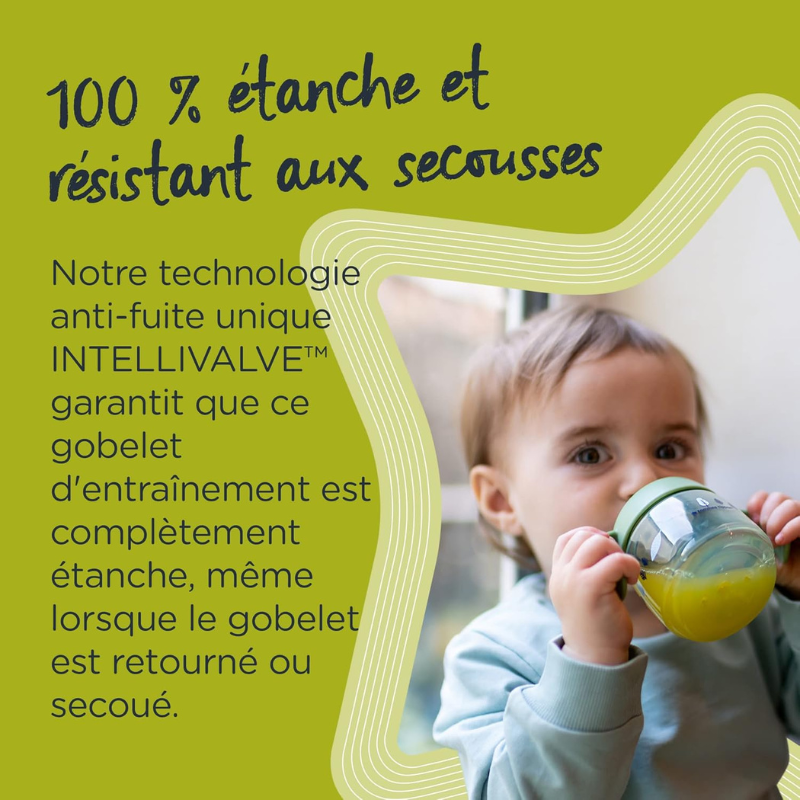 Tommee Tippee Tasse d’Apprentissage 190ml 4M+ – Jaune