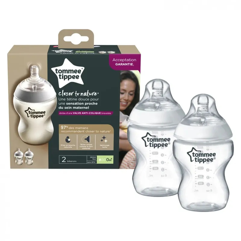 Biberons Lot De 2 Closer To Nature 260 ml