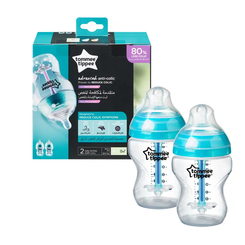 Lot de 2 Biberons Anticholique Avancé 260 ml – Tommee Tippee
