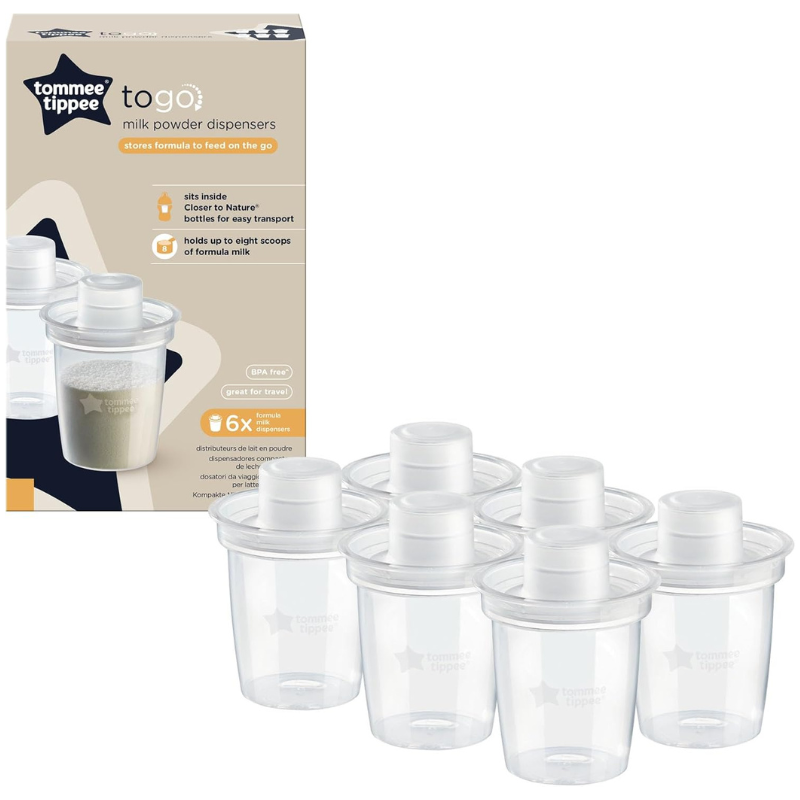 Tommee Tippee Lot de 6 Distributeurs de Lait en Poudre