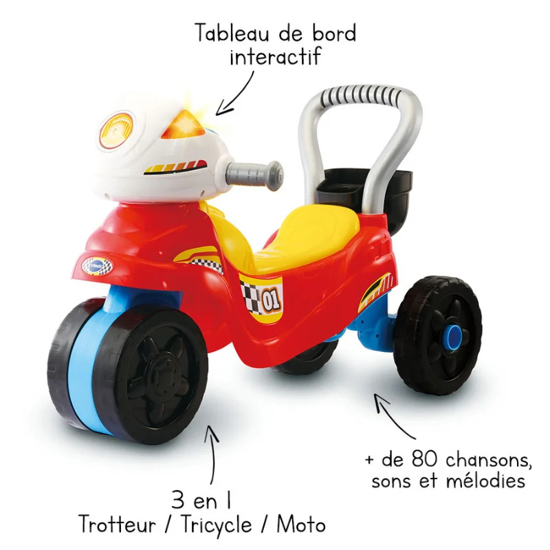 Trotti moto 3 en 1 – trotteur bébé VTech Baby