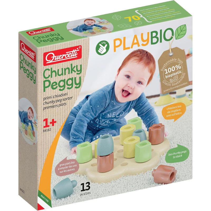 Quercetti Jeu de Motricite Chunky Peggy - 12M+