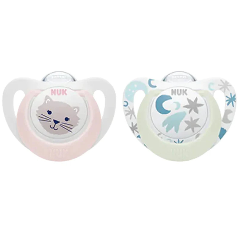 Nuk Sucette Silicone Star Day -Night 0-6 mois
