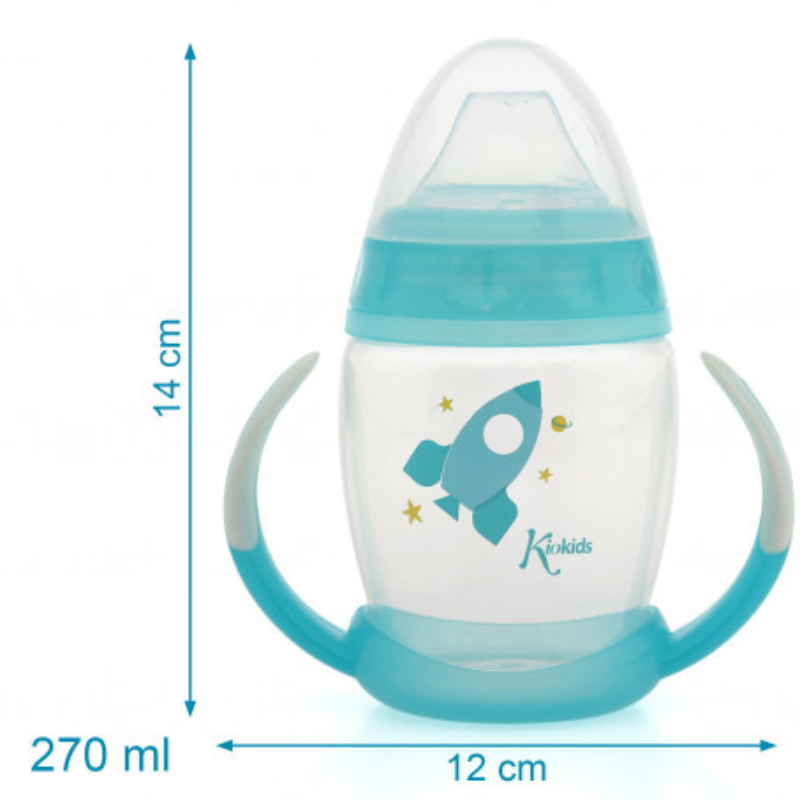 Tasse d'apprentissage bleu Étape 1 - Brille dans le noir +6 MOIS