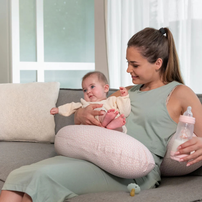 Doomoo Coussin d&#039;Allaitement et Maternité Buddy - Cloudy Pink
