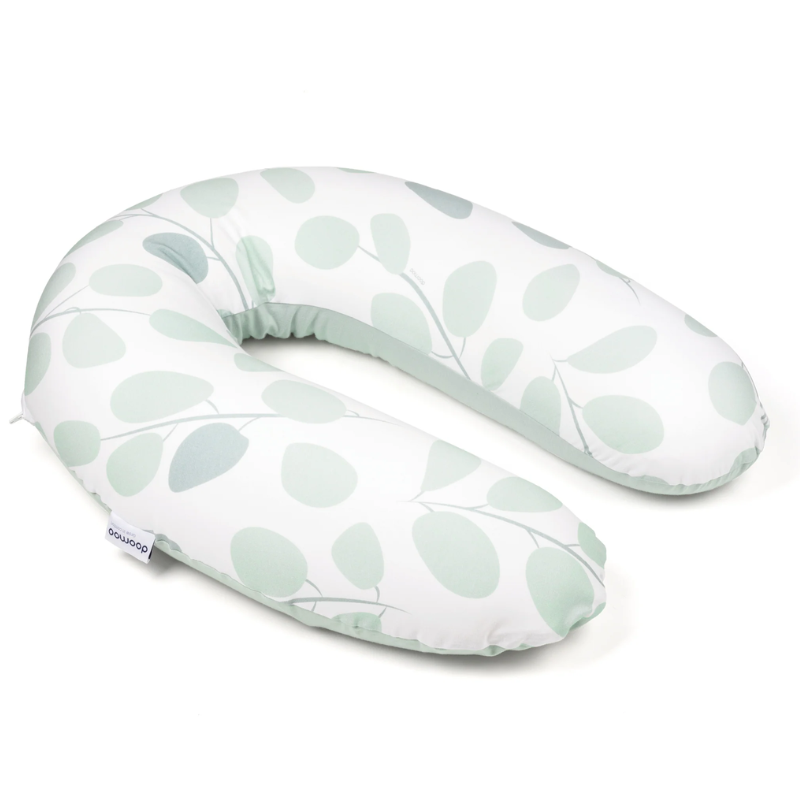 Coussin d'Allaitement et Maternité Buddy  Feuilles Vert Aqua - Doomoo