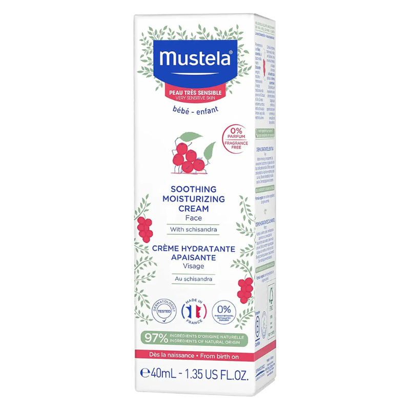 Crème apaisante visage Mustela – Peaux très sensibles (40 ml)