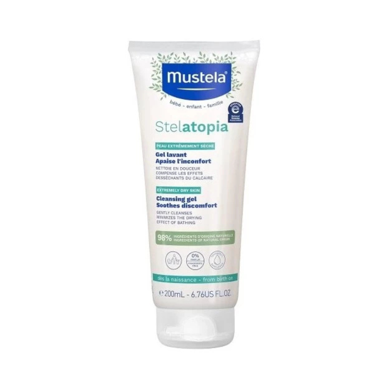 Mustela Stelatopia Gel Lavant Peau à Tendance Atopique - 200ml