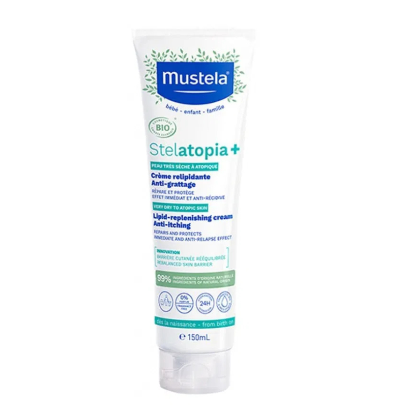 Mustela Stelatopia+ Crème Relipidante Anti-Grattage Bio 150 ml