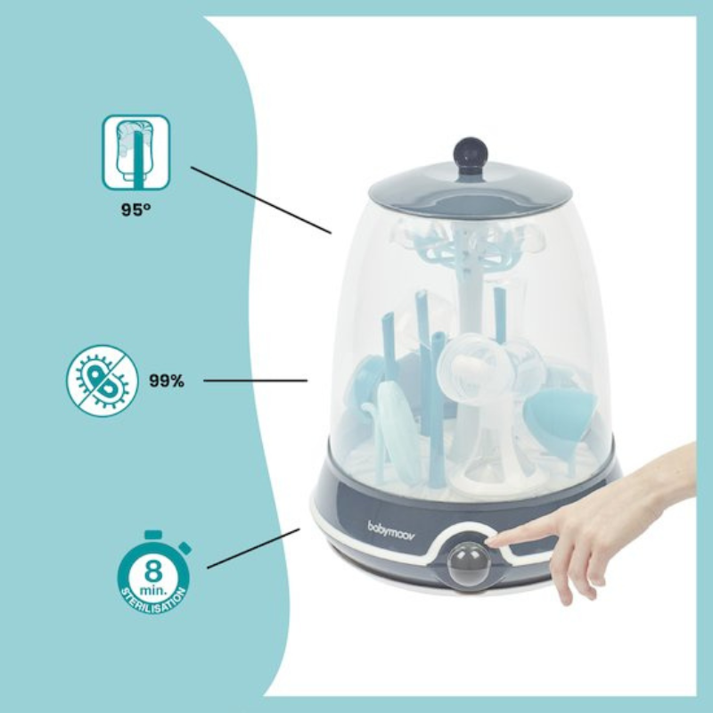 Babymoov Stérilisateur Turbo Vapeur Plus Bleu