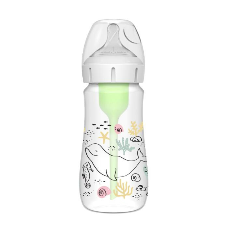 Bouteille à col large en plastique Dr Brown's Options+ 270 ml