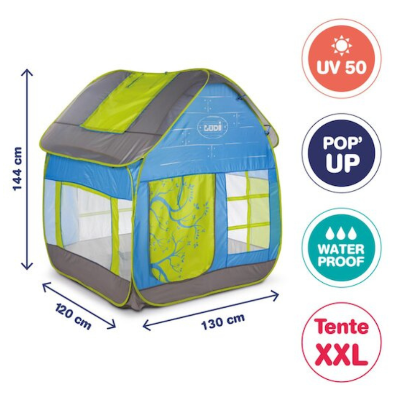 Ludi Ma cabane Bleu/Vert