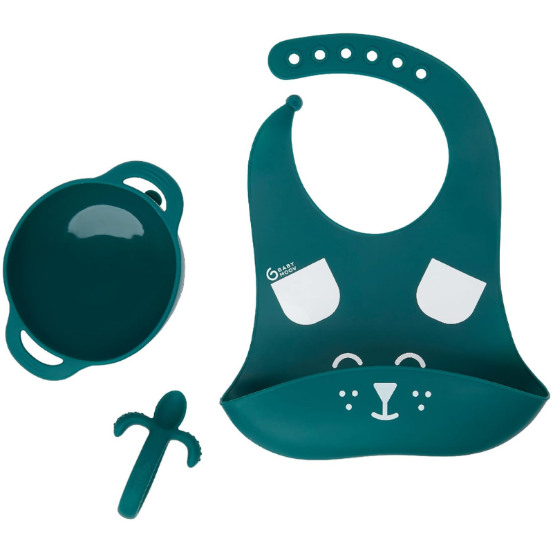 Babymoov Coffret Repas Bébé FIRST'ISY Renard - Bleu