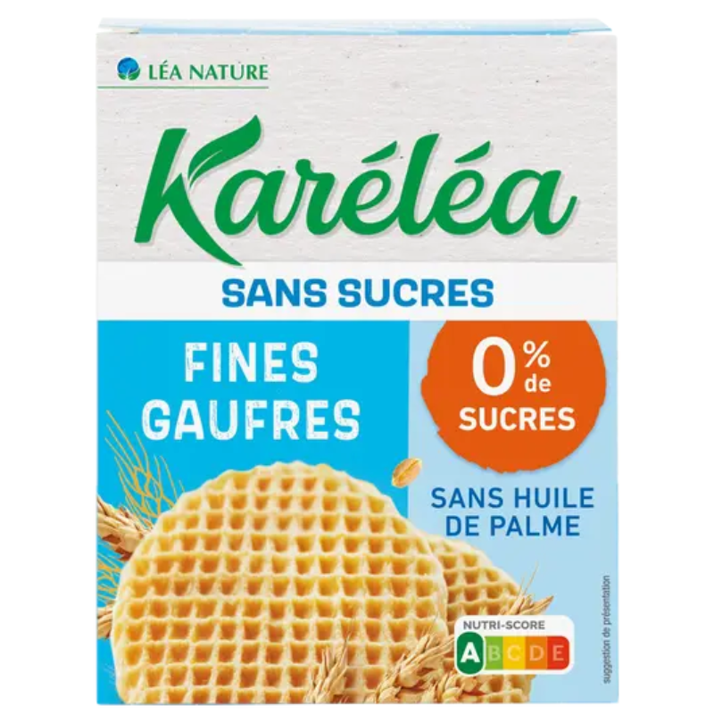 xx Karéléa Fines Gaufres Sans Sucres - 140g