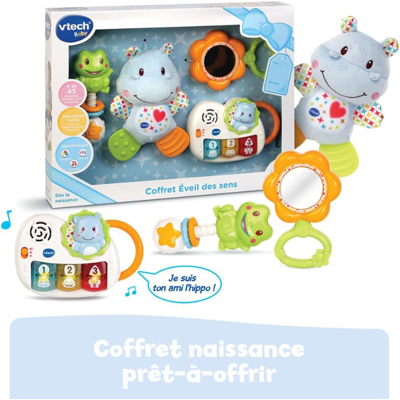 VTech -Coffret Naissance Éveil des Sens Bleu