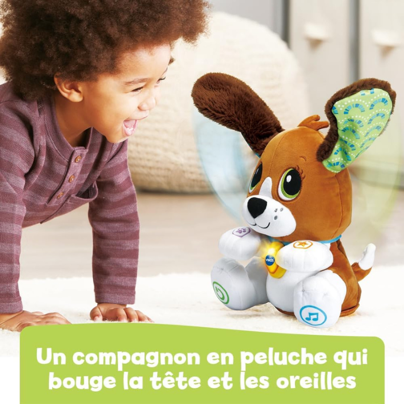VTech -Toutou Parle avec Moi- Jouet Chien Interactif Qui Répète