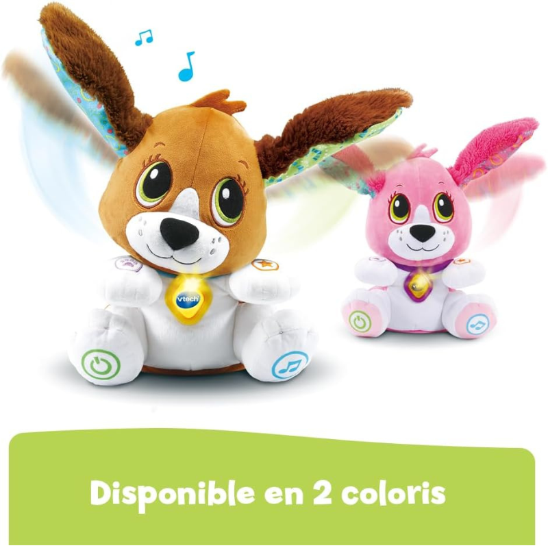 VTech -Toutou Parle avec Moi- Jouet Chien Interactif Qui Répète